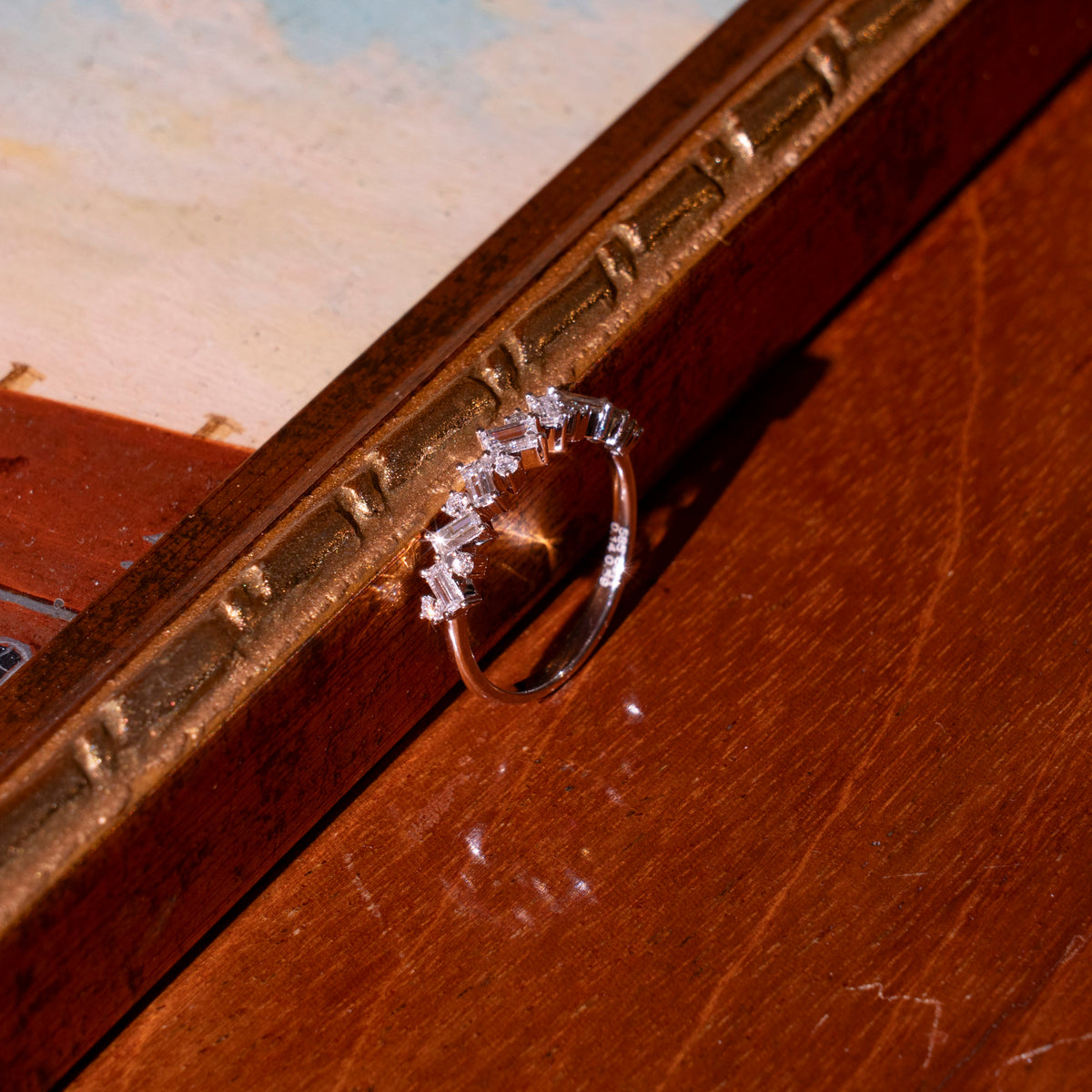 Zackiger Diamant Ring