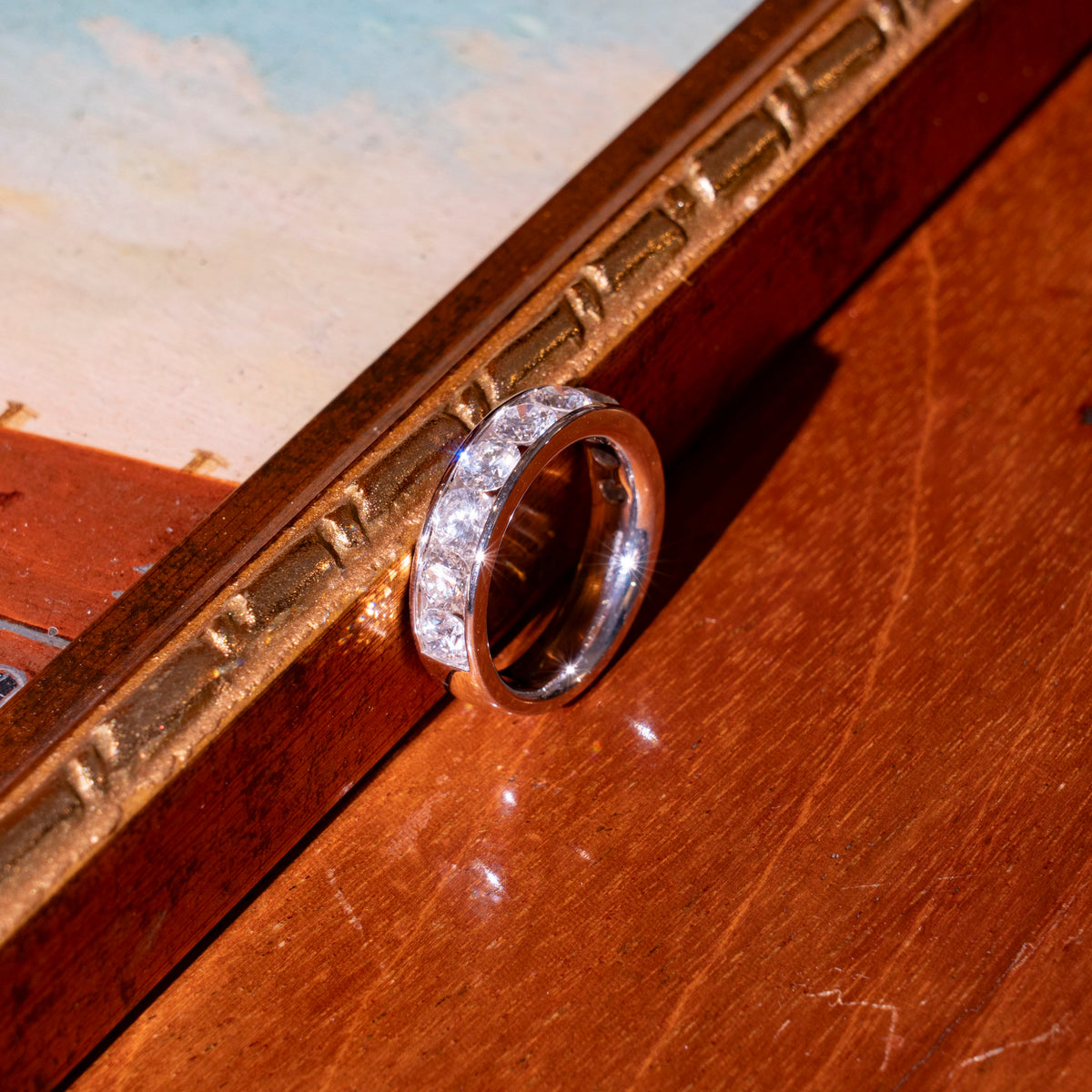 Memoire Ring mit Diamanten