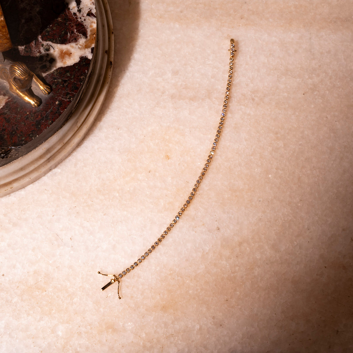 Tennis-Armband mit Diamanten