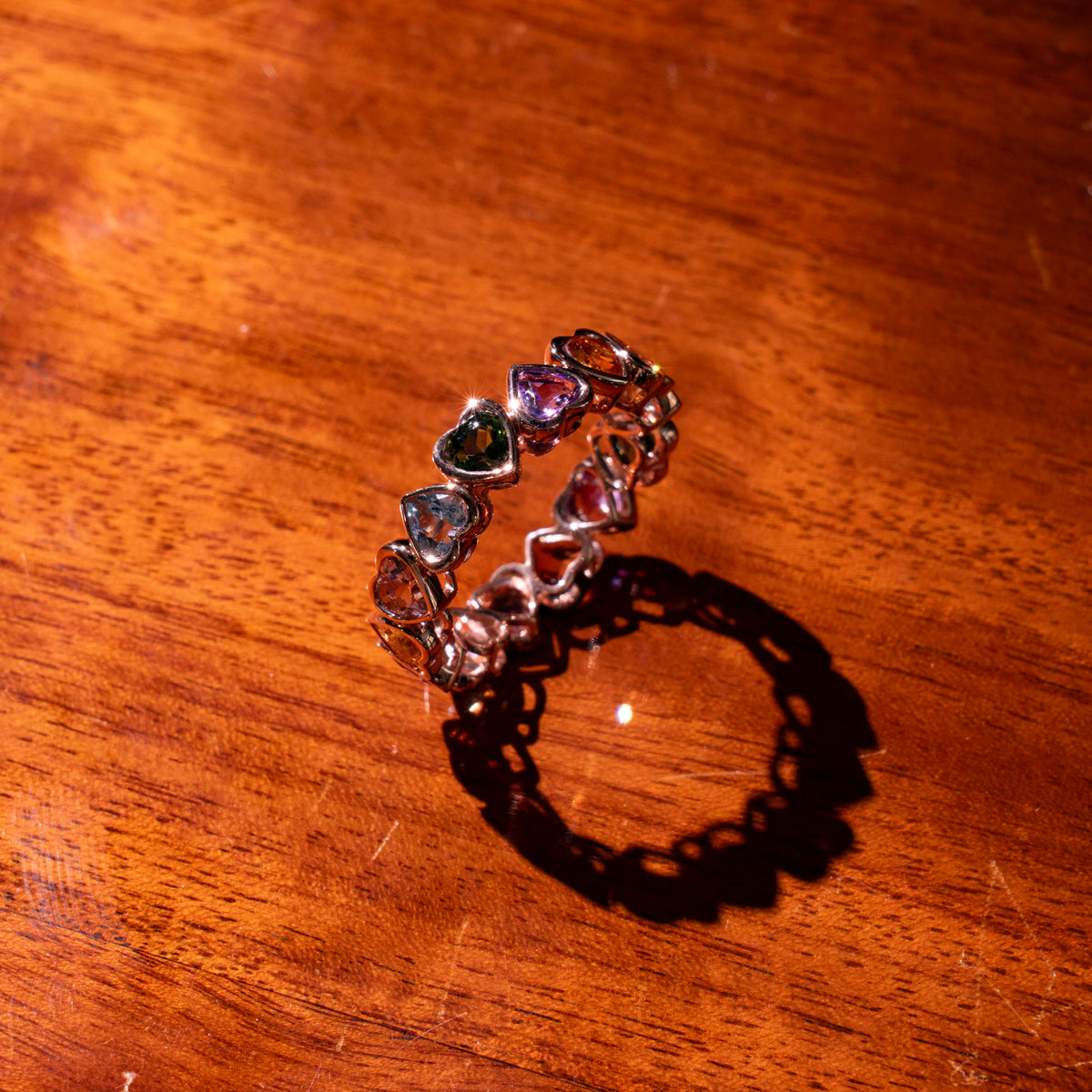 Memoire Ring mit Herzen