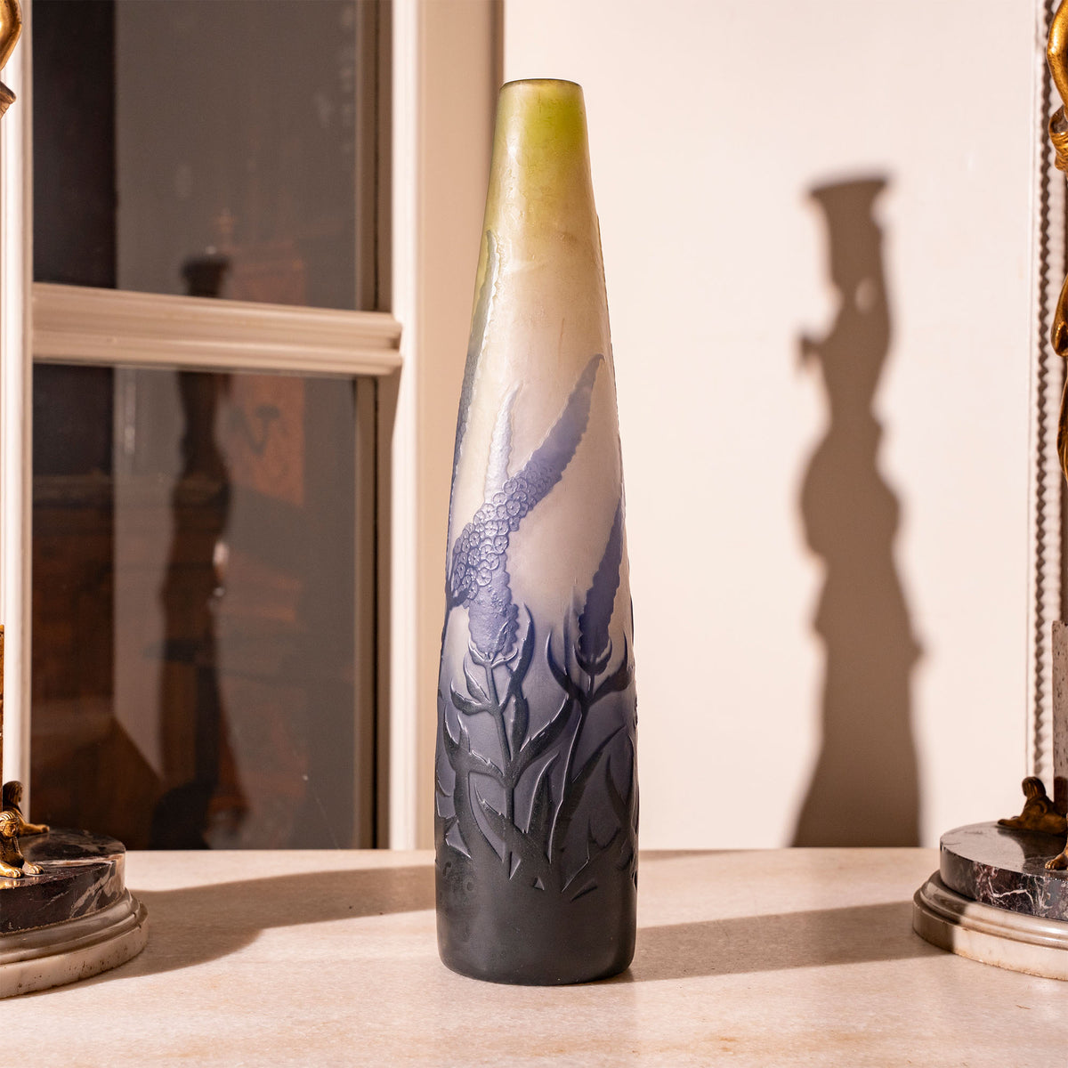 Stangenvase, Émile Gallé