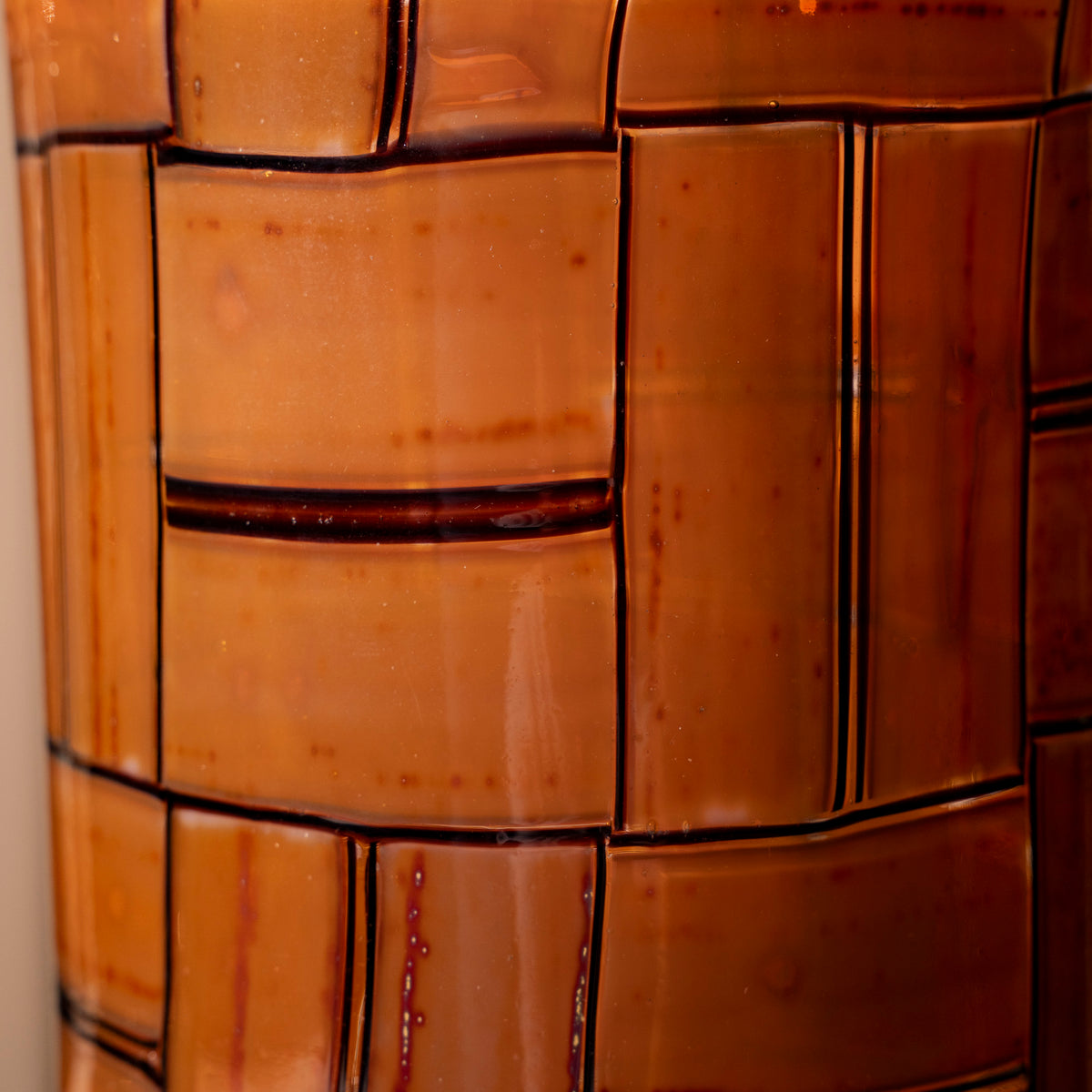 Murano-Vase „Tessere Ambra“, Ercole Barovier