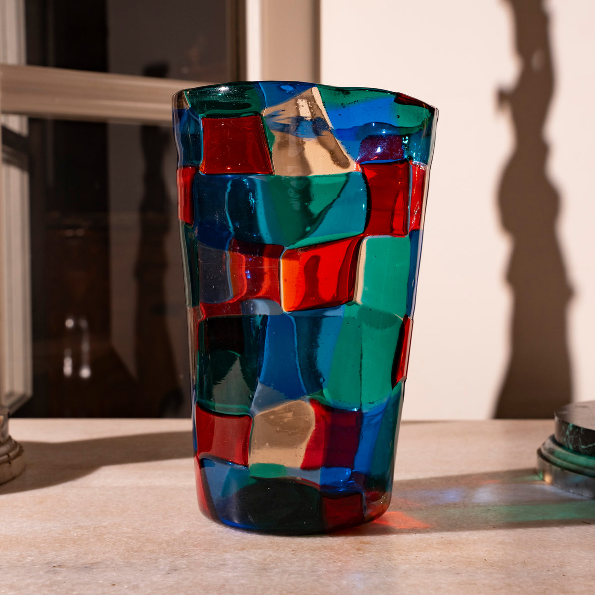 Murano-Vase „Pezzato“, Fulvio Bianconi / Venini